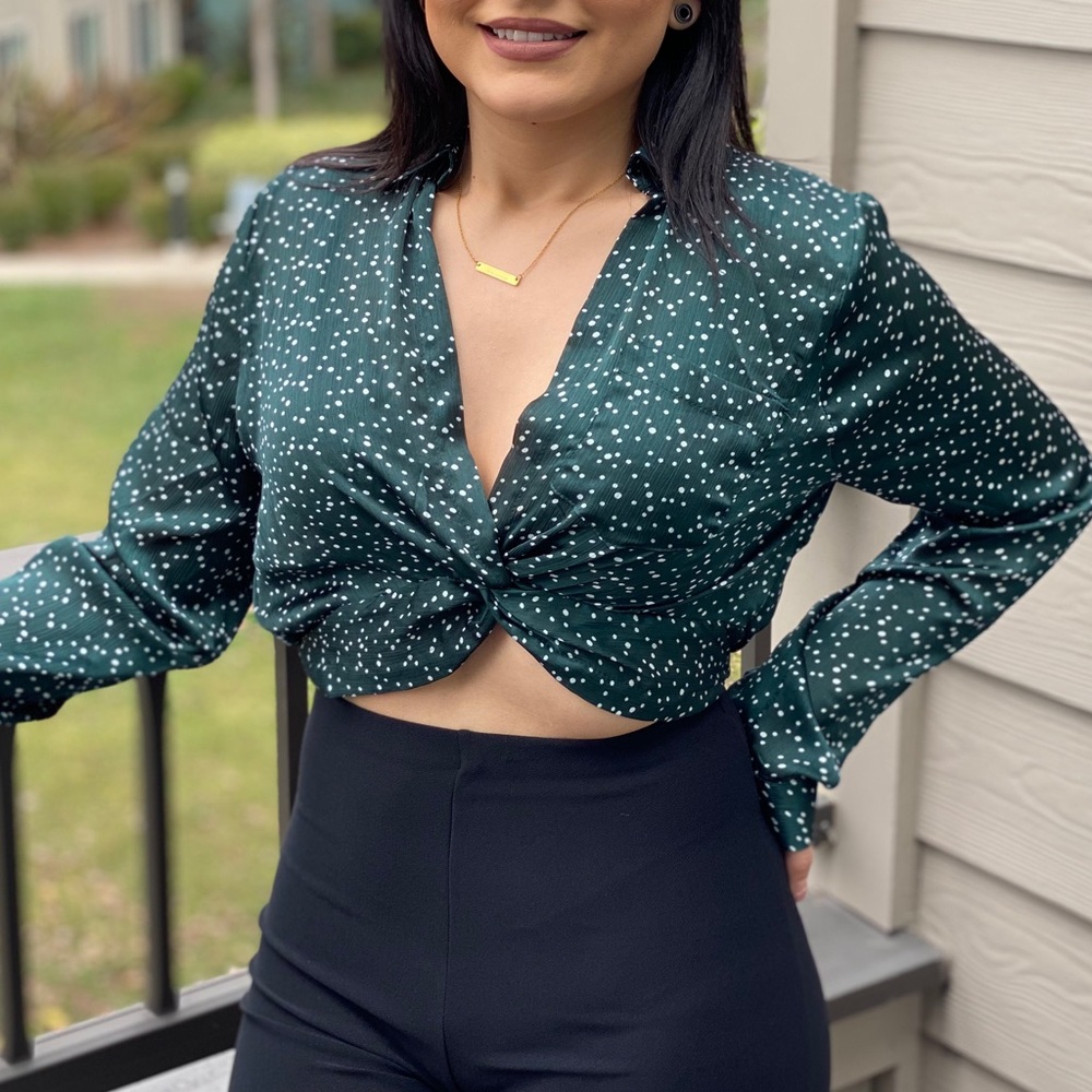 Twist front Crop Top